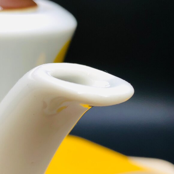 Vintage 70s Seltmann Weiden "DOTS" Porcelain Coffee Teapot: Mid-Century Mod - Picture 4 of 16